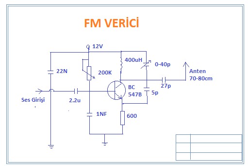 FM Transmitter Circuit